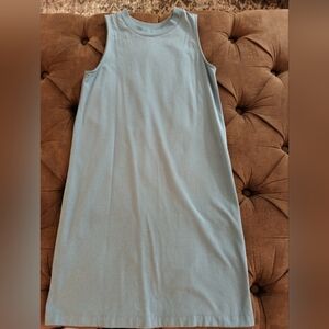A new day sleeveless cotton sheath dress, Sz xs, blue